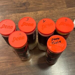 Penn Tennis Balls.  6- 3 pack cans (18balls)